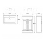 Stamford 60 Base Unit and Basin - Platinum Grey