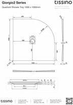Giorgio2 Quadrant Shower Trays