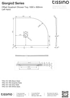Giorgio2 Offset Quadrant Shower Trays