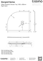 Giorgio2 Offset Quadrant Shower Trays