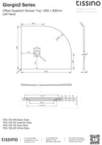Giorgio2 Offset Quadrant Shower Trays