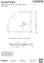 Giorgio2 Offset Quadrant Shower Trays