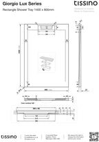 Giorgio Lux Square & Rectangle Shower Trays