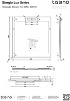 Giorgio Lux Square & Rectangle Shower Trays