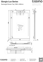 Giorgio Lux Square & Rectangle Shower Trays