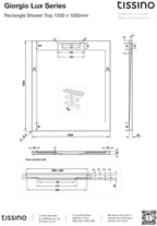 Giorgio Lux Square & Rectangle Shower Trays