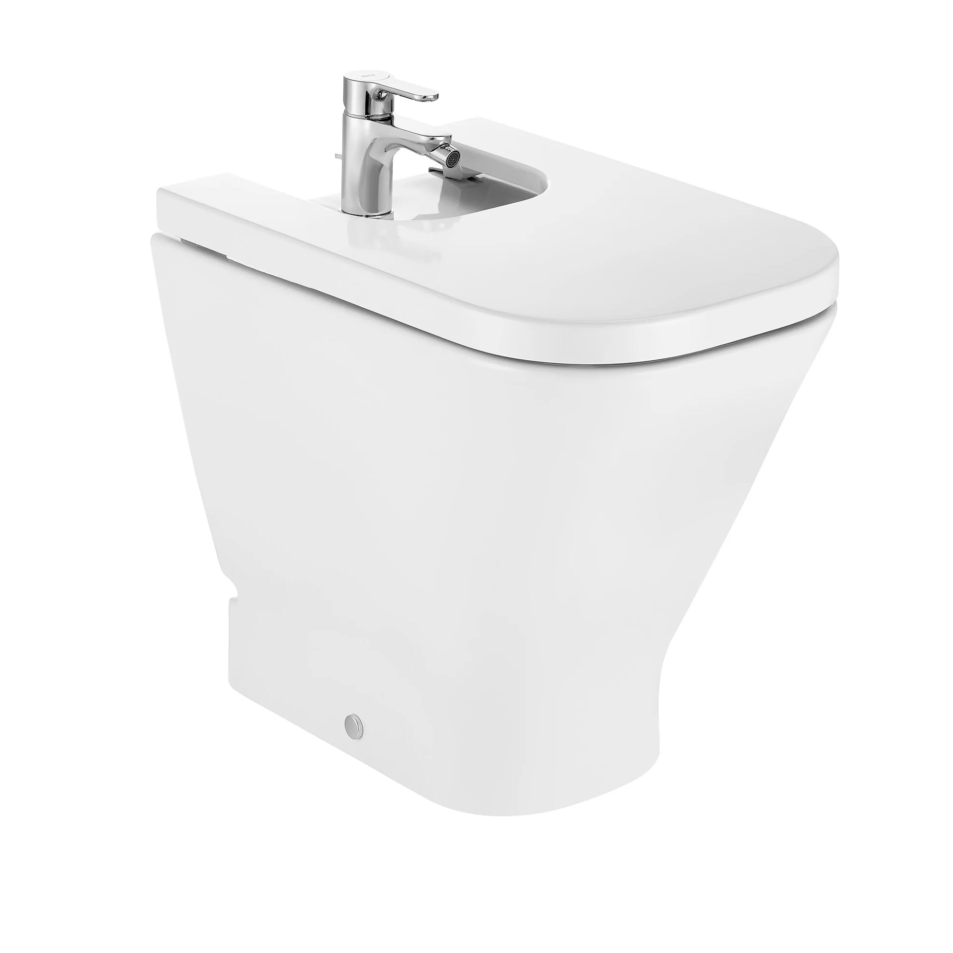 Roca The Gap Square Floor Standing Bidet with Cover