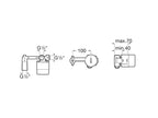 Roca Atlas Wall-Mounted Basin Mixer