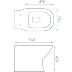 Venice Rimless Back-to-Wall Pan & Soft Close Seat