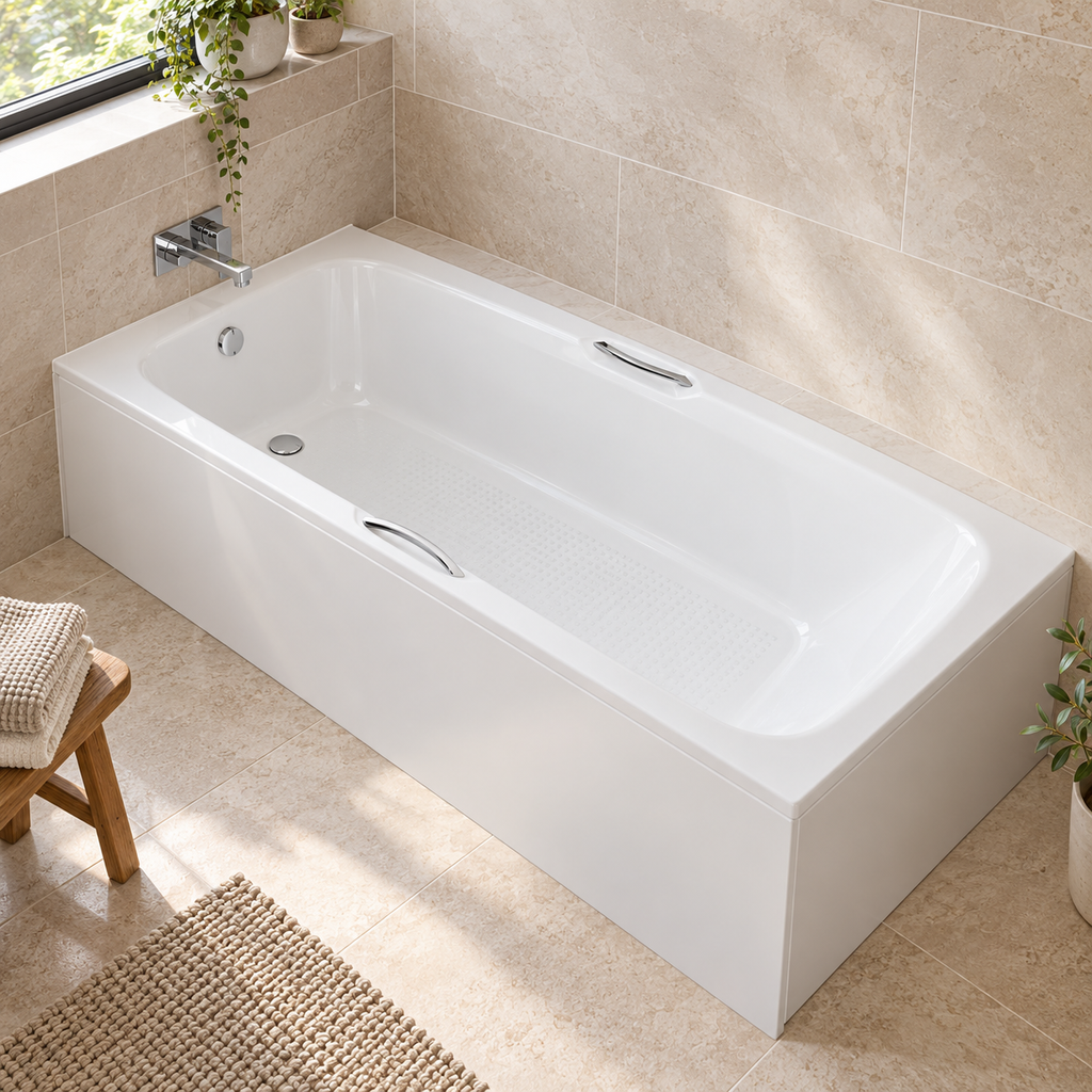 Virginia Twin Gripped Single Ended Bath – Standard & Superspec