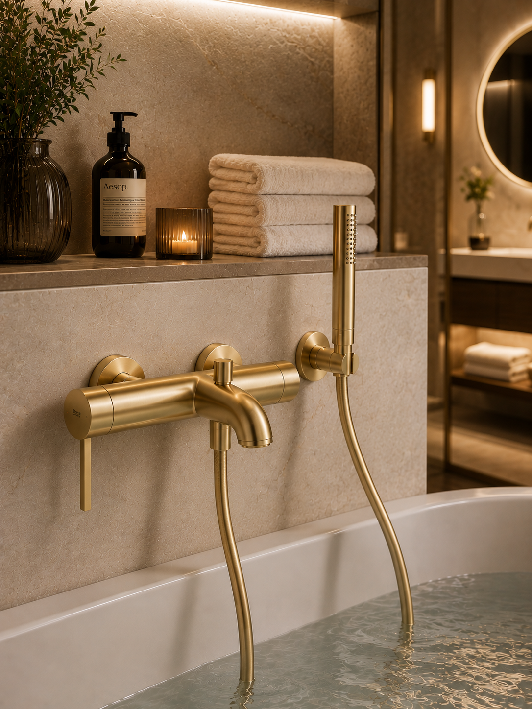Roca Ona Wall Mounted Bath Shower Mixer (no kit)