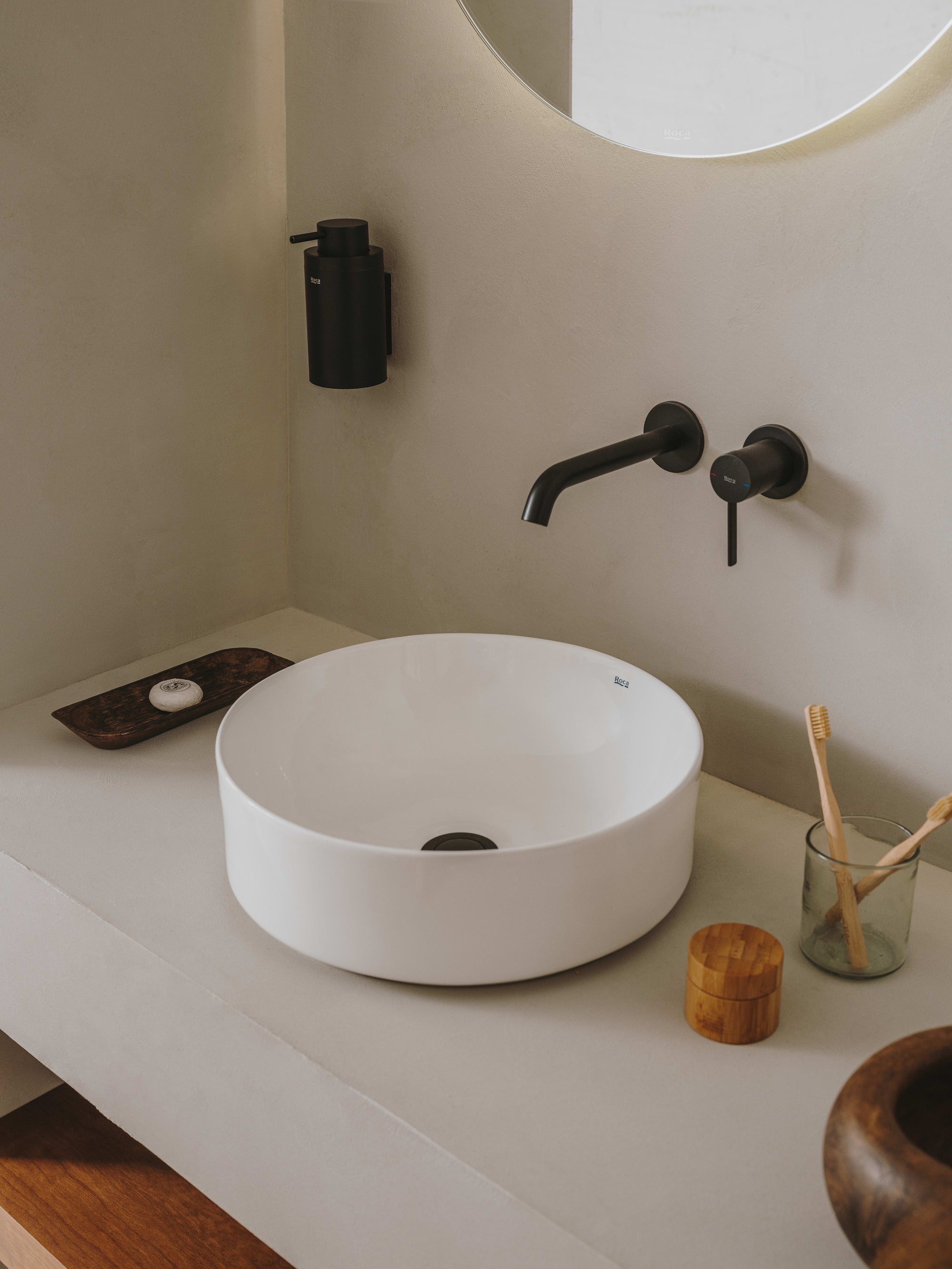 Roca Ona Wall-Mounted Basin Mixer