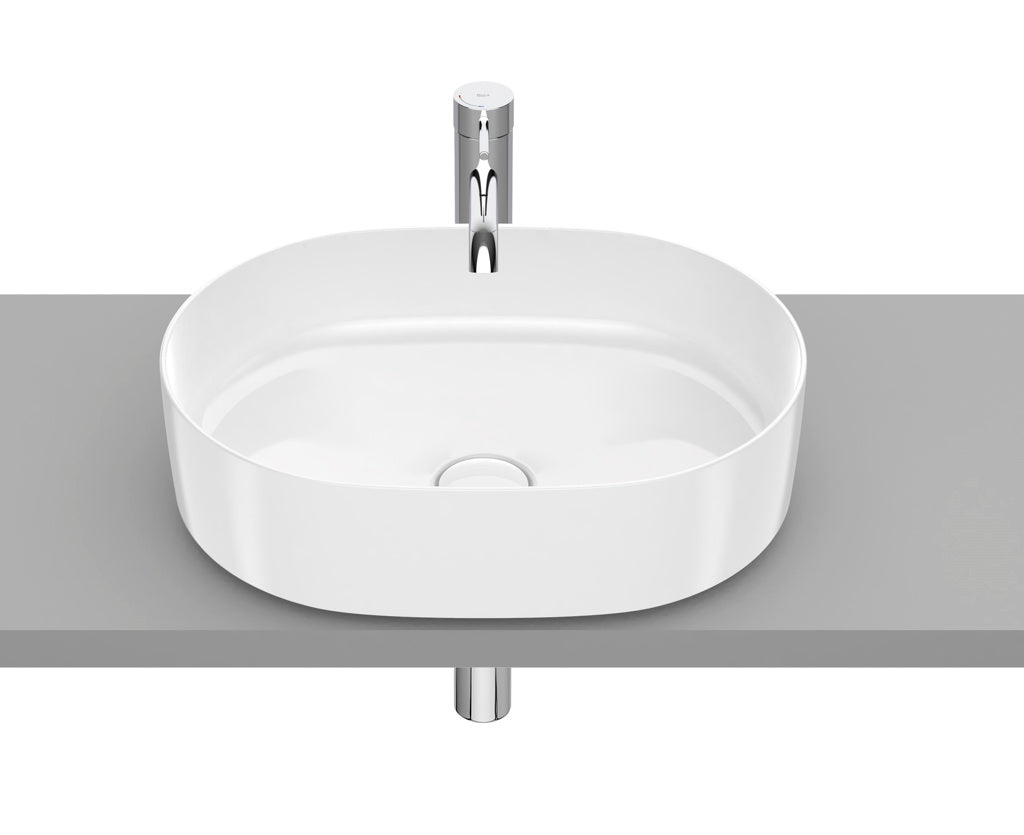 Roca Inspira 370 x 500mm Round On Countertop Fineceramic Basin