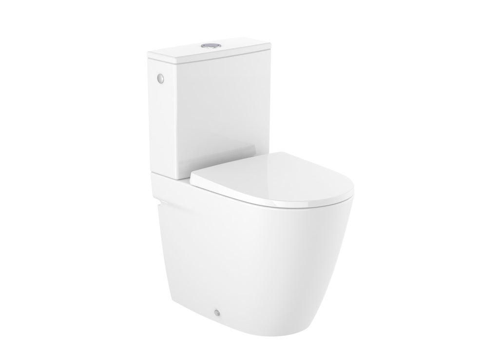 Roca Ona Rimless Compact Close Coupled Closed Back Pan