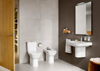 Roca Debba Square Rimless Close Coupled Pan - Open Back