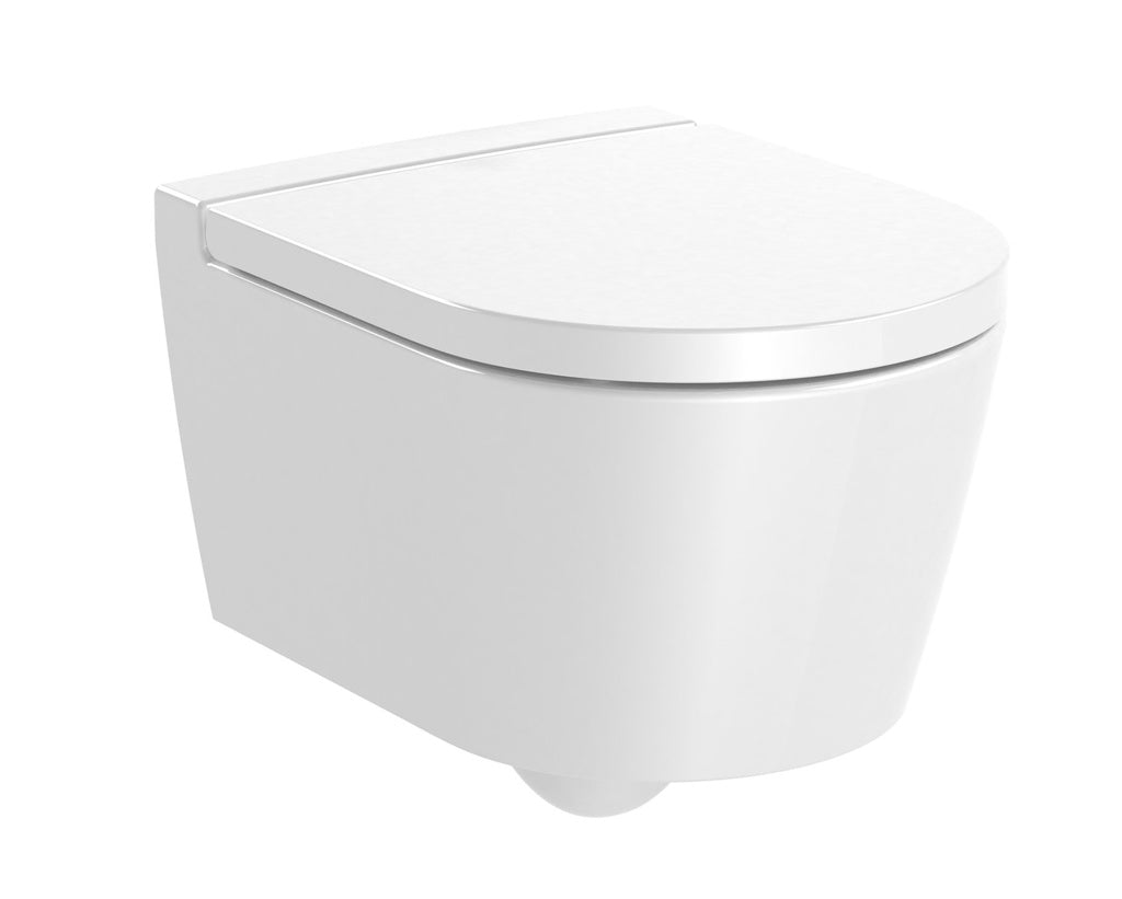 Roca Inspira Compact Round Rimless Wall Hung Pan