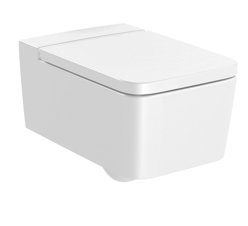 Roca Inspira Square Rimless Wall Hung Pan