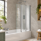 Classic Nouveau 3-Fold Bath Screen