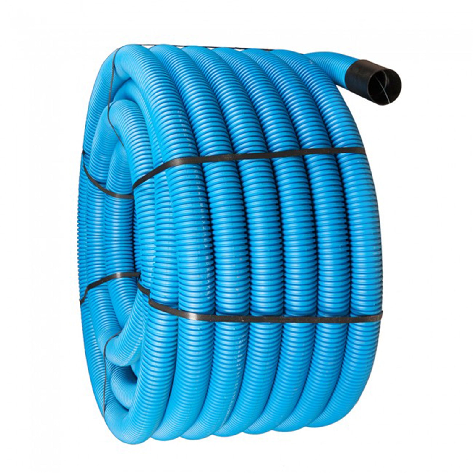 63mm Twinwall Ducting Coil Blue Flexi (Water) x 50m