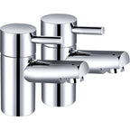 Ebony Chrome Basin Taps (Pair) – 2 Tap Hole