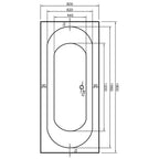 Alaska Single Ended Bath - Airspa Option 4