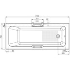 Alexandria 1700 x 700mm Single Ended Bath