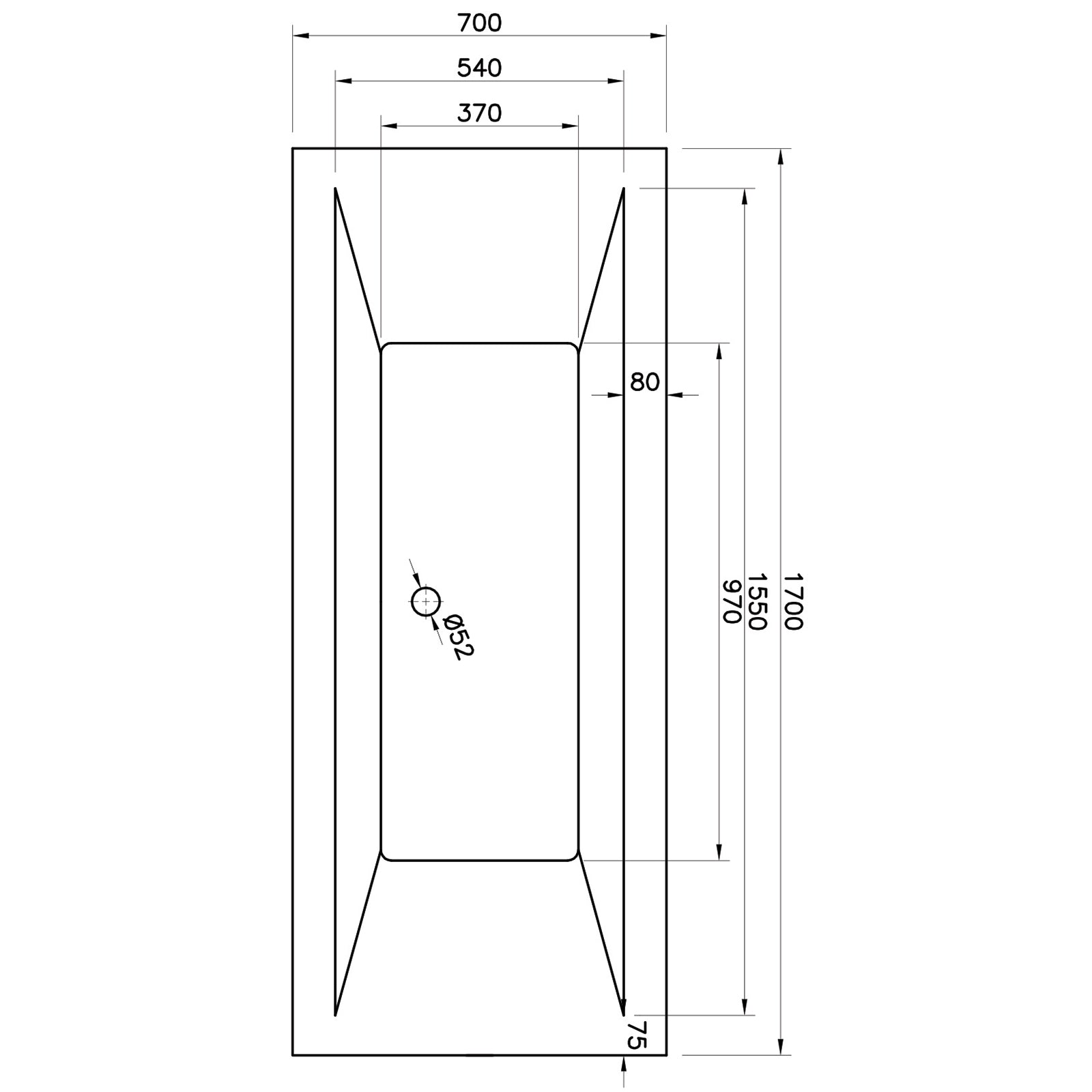 Arizona Double Ended Bath - Whirlpool Option 5