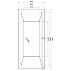 Arizona Double Ended Bath - Whirlpool Option 5