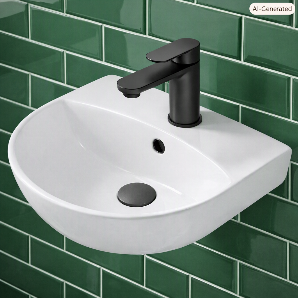 Artesan Slim Round Basin – 450mm, 500mm & 560mm | Wall Hung or Pedestal Options