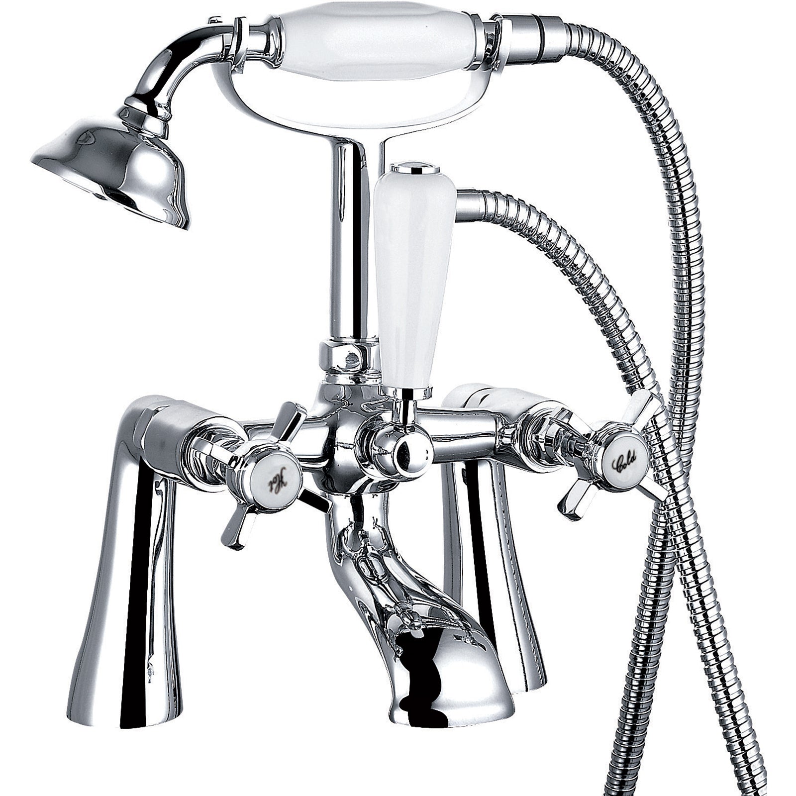 Edwardian 3/4 Bath Shower Mixer & Kit