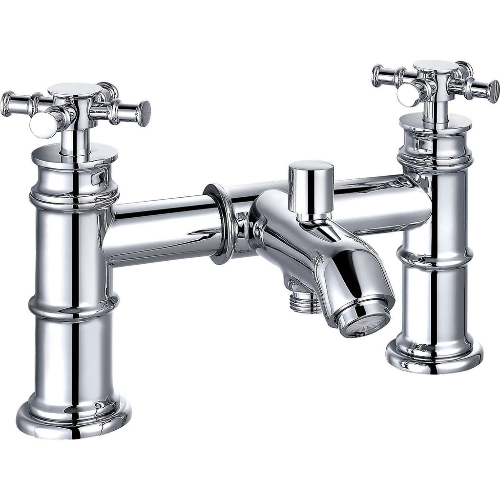 Ascent Classic Nouveau Bath Shower Mixer Tap with Shower Kit – Chrome