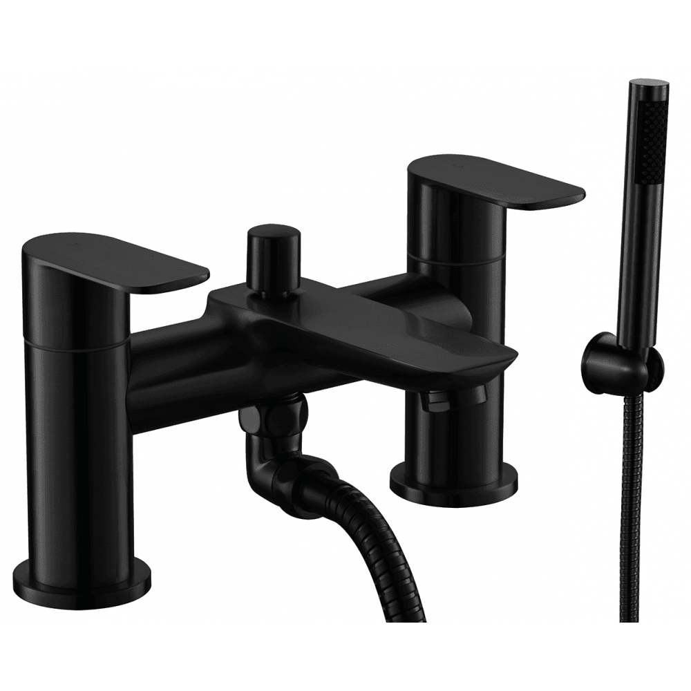 Charlotte Bath Shower Mixer - Matt Black - Matt Black
