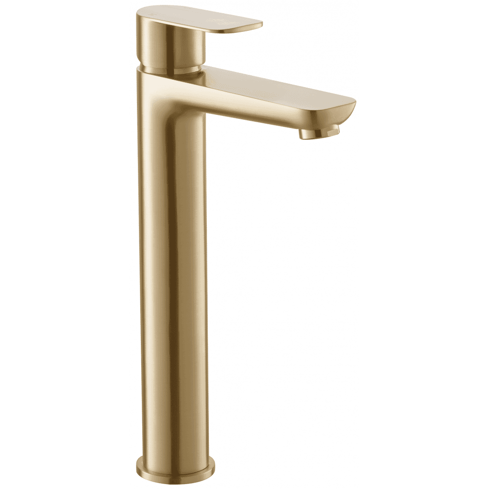 Charlotte Tall Basin Mixer - Brushed Brass
