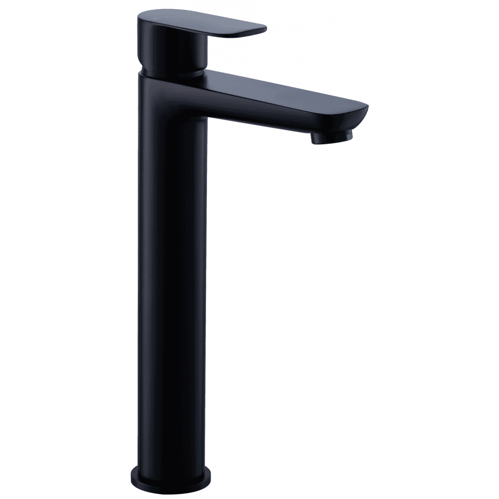 Charlotte Tall Basin Mixer - Matt Black