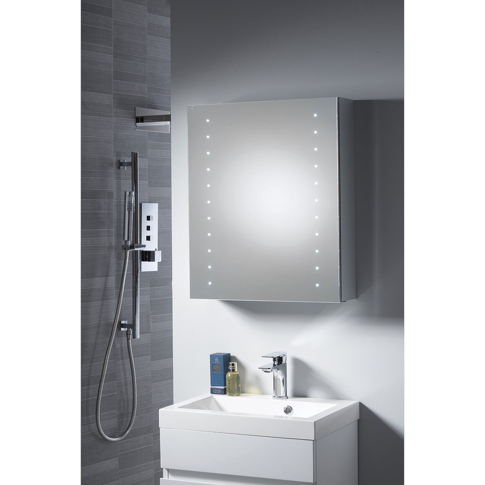 Stratus Mirror Cabinet with LED Lights