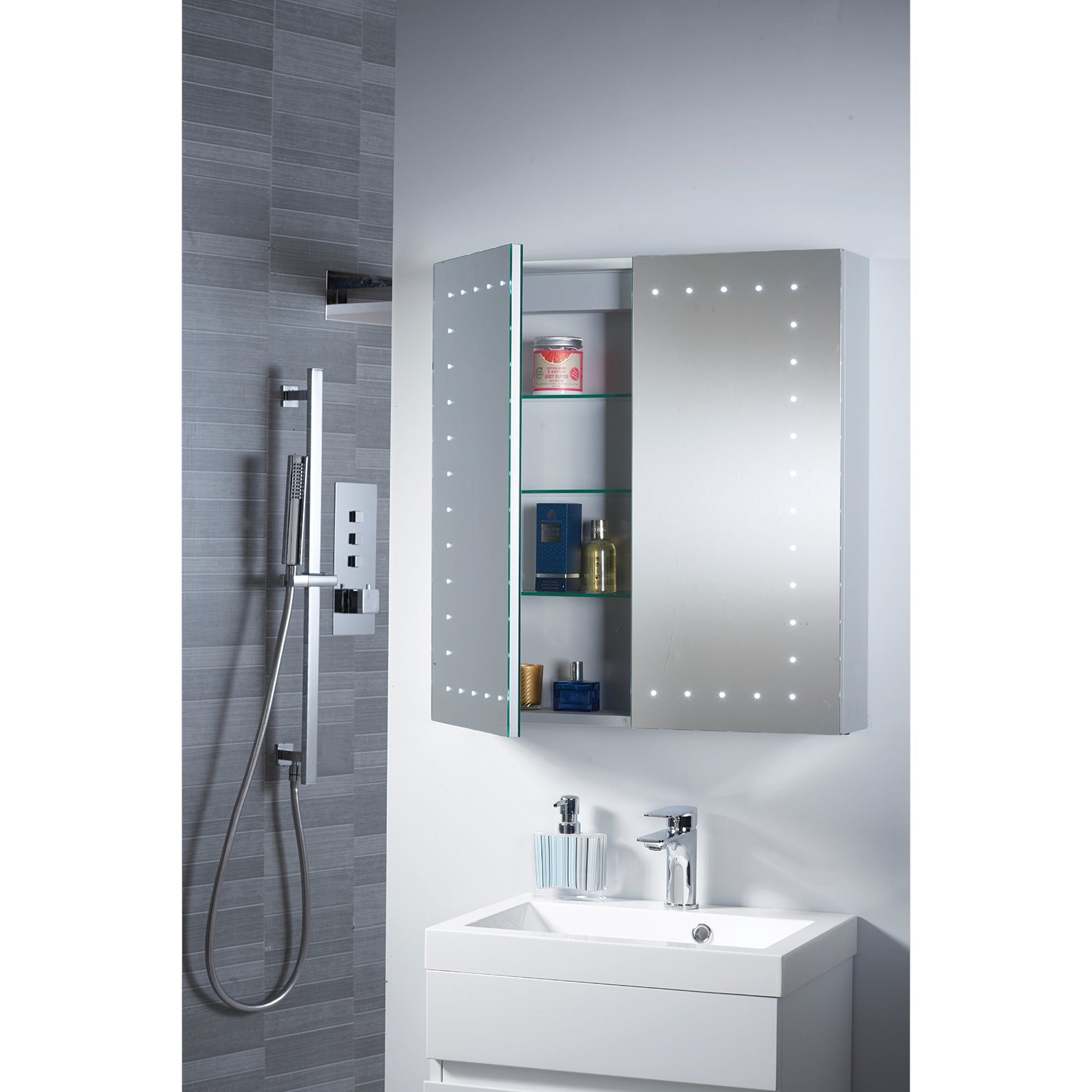 Pieus Mirror Cabinet with LED Lights