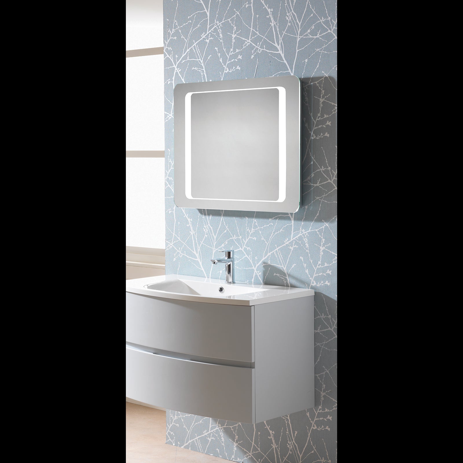Kansas Mirror with Side Lights