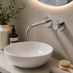 Ascent Tuscany Chrome Wall Mounted Basin Filler Tap