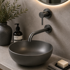 Ascent Tuscany Gunmetal Wall Mounted Basin Filler Tap