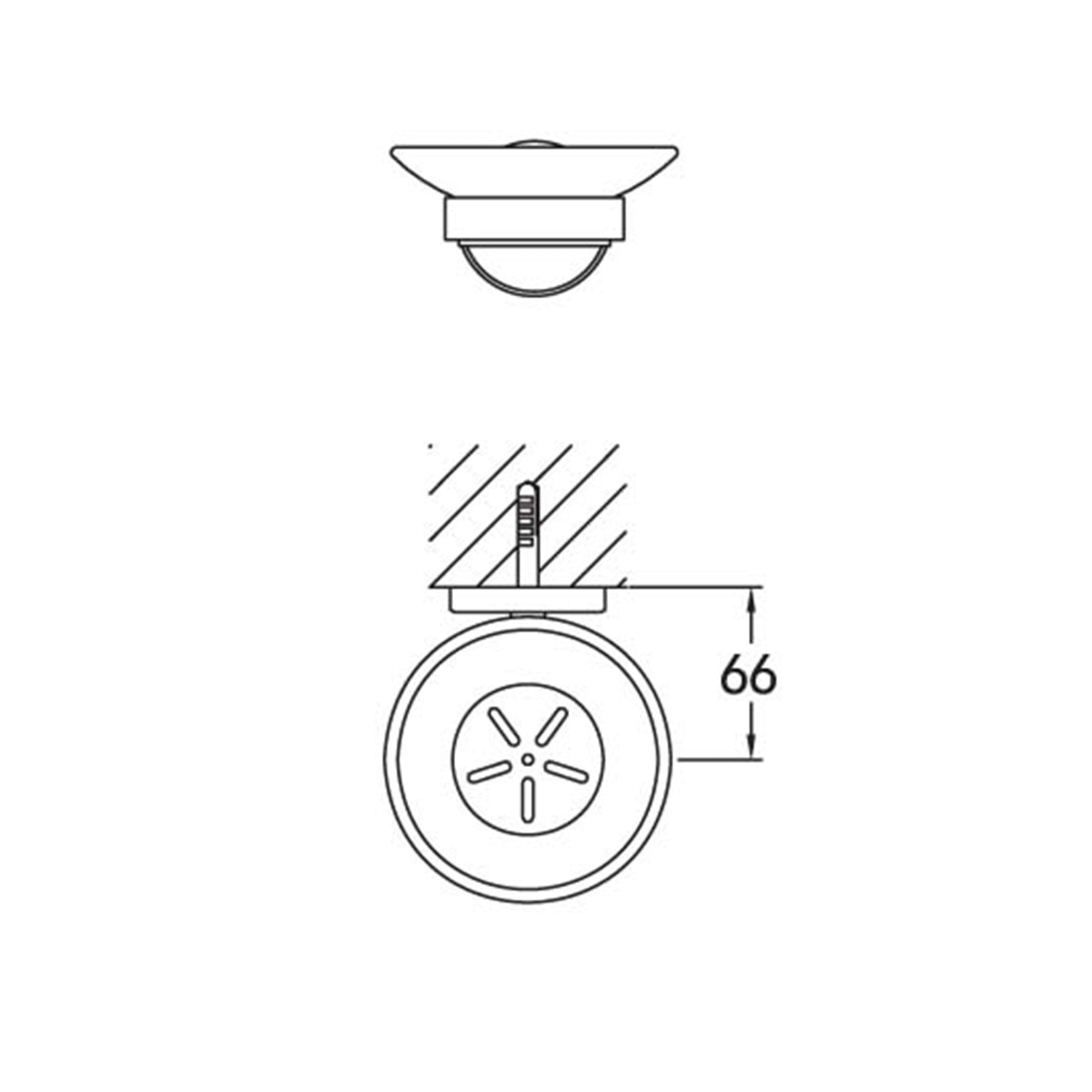 Coco 205mm Corner Rack - Brushed Gold