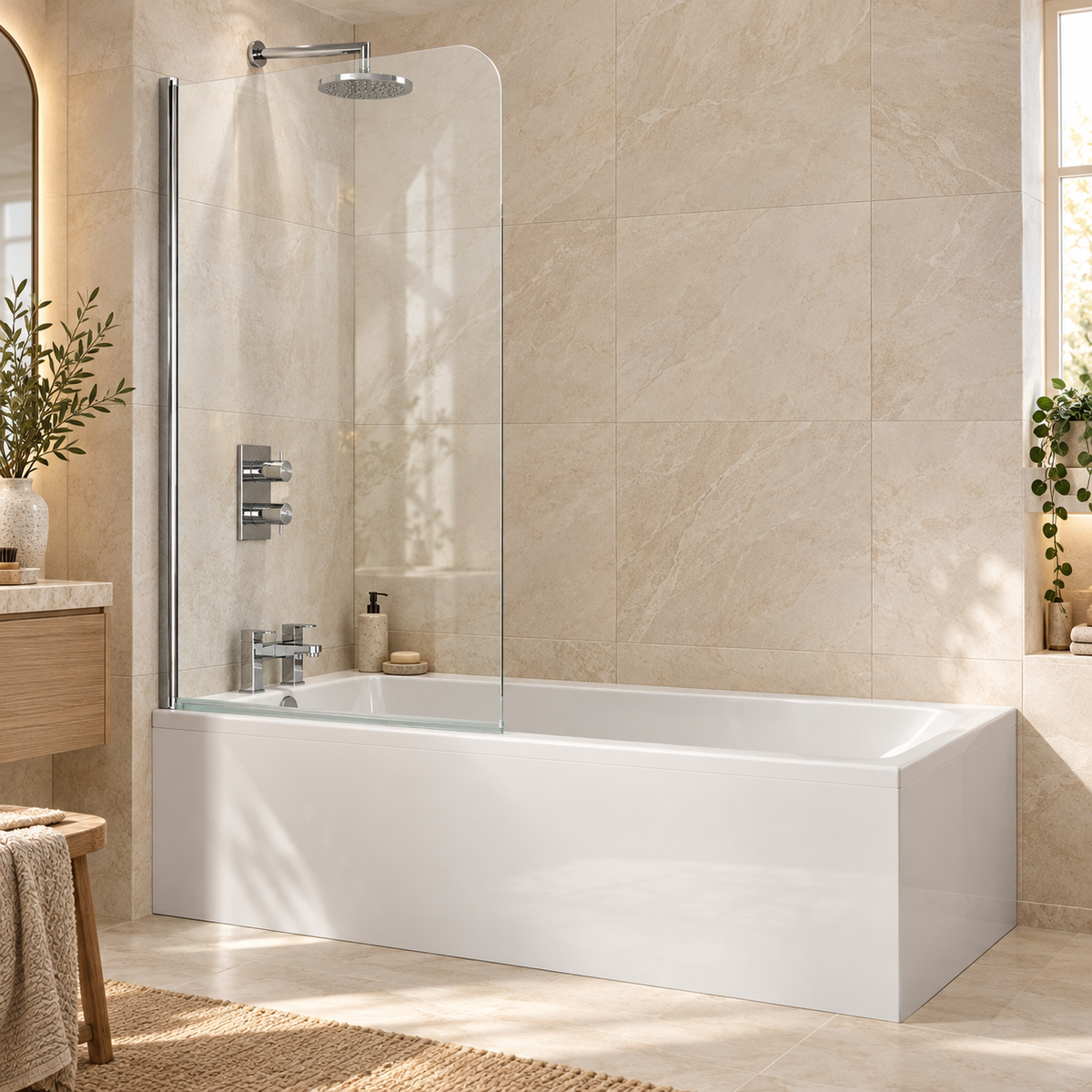 Sommer Half Radius Bath Screen