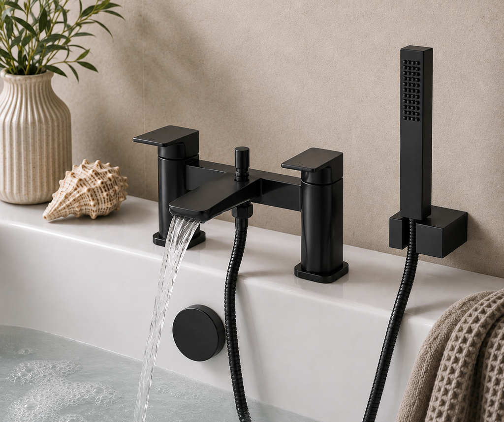 Bedgebury Deck Mounted Bath Shower Mixer Tap – 5 Finishes