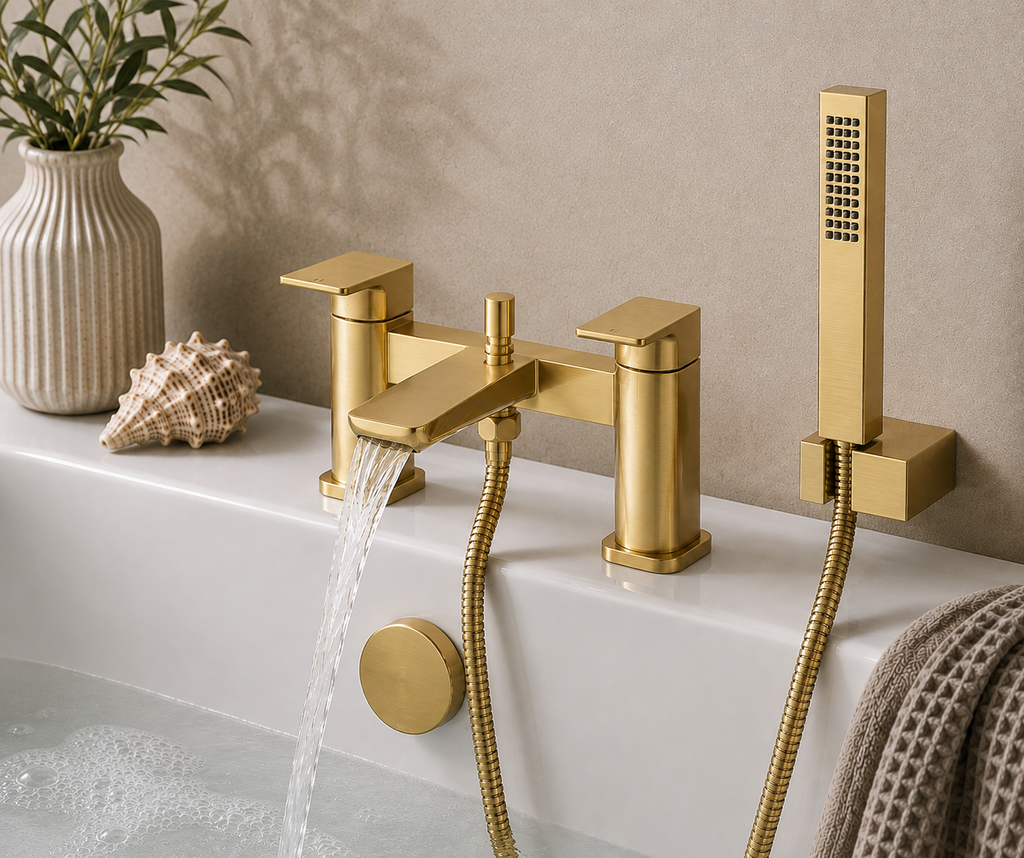 Bedgebury Deck Mounted Bath Shower Mixer Tap – 5 Finishes