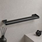 Bedgebury Double Towel Bar | Chrome, Matt Black, Gunmetal Grey & Matt Brushed Brass