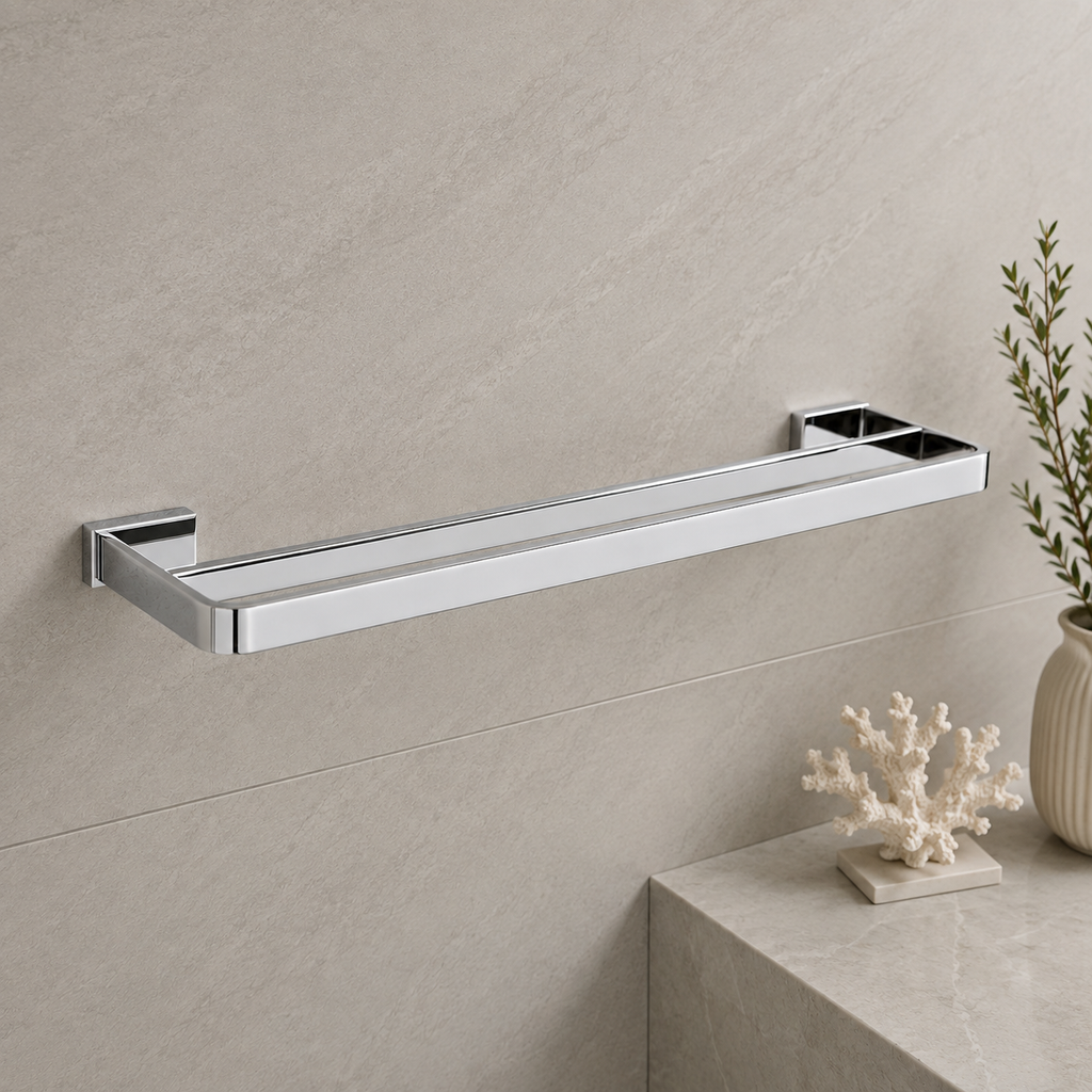 Bedgebury Double Towel Bar | Chrome, Matt Black, Gunmetal Grey & Matt Brushed Brass