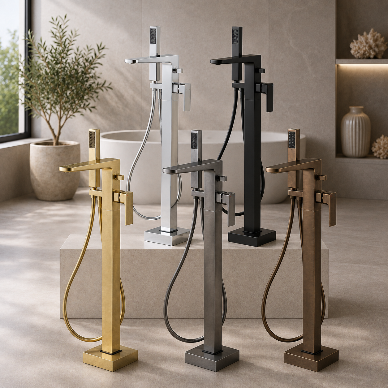Bedgebury Freestanding Bath Shower Mixer Tap – 5 Finishes