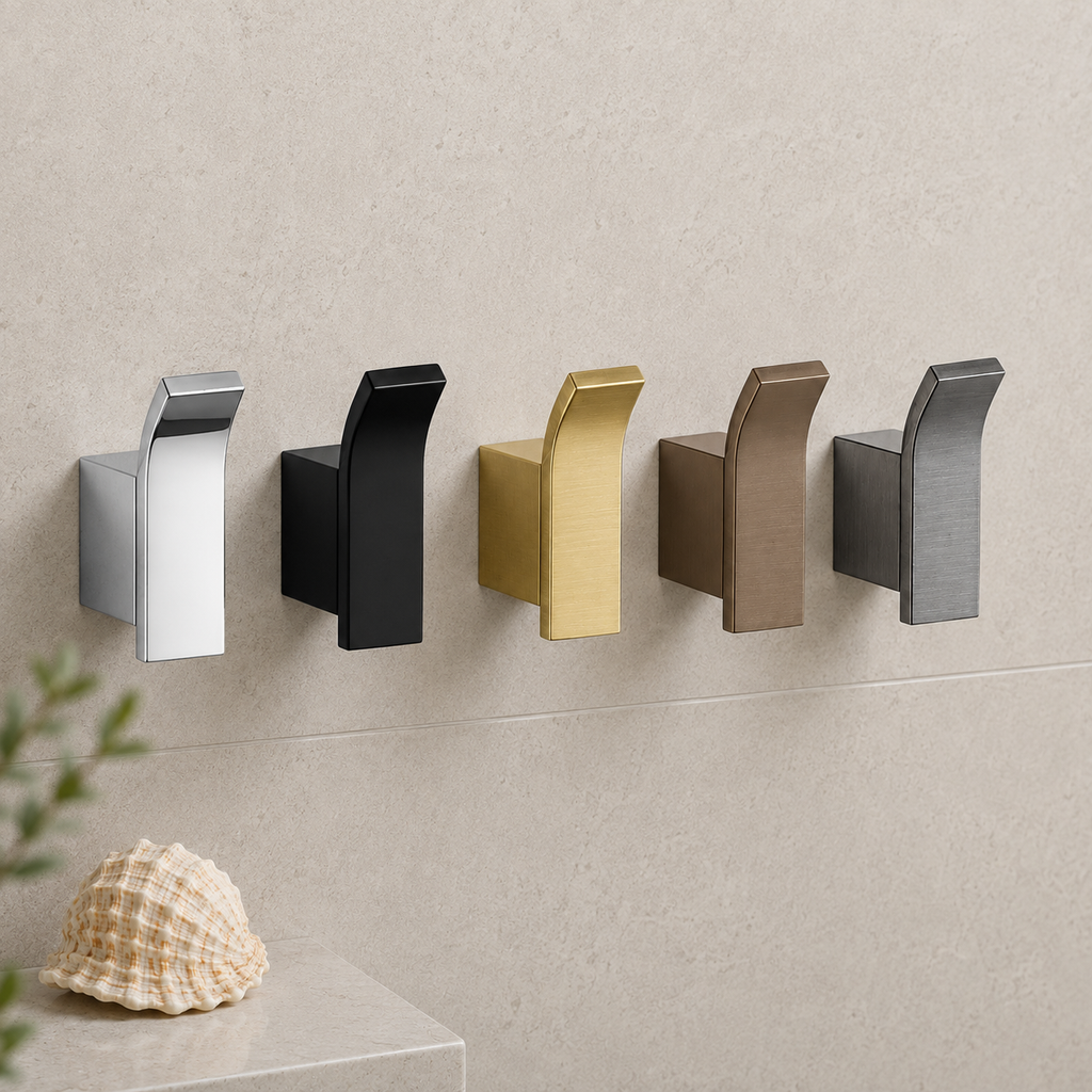 Bedgebury Robe Hook - Chrome | Matt Black | Brushed Brass | Brushed Bronze | Gunmetal