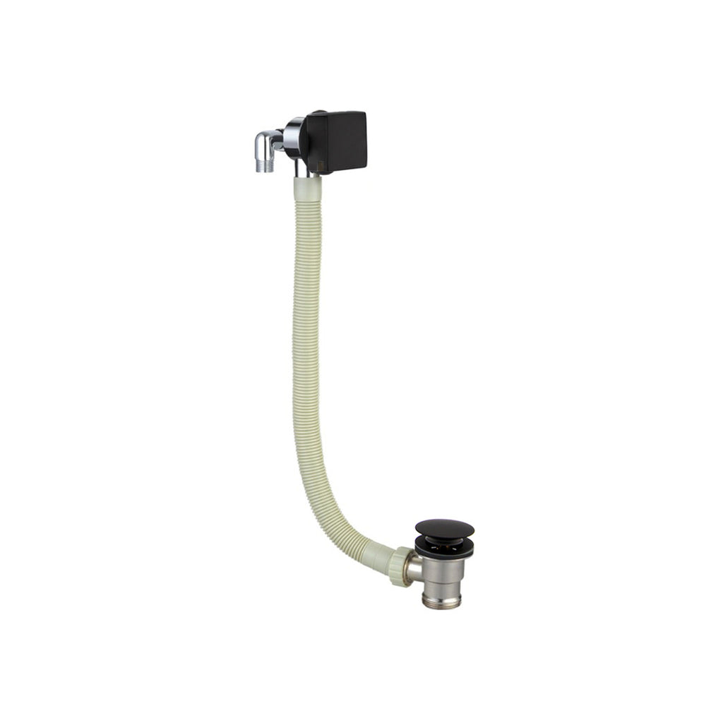 Bedgebury Square Bath Filler with Easy-Clean Push-Button Waste & Overflow