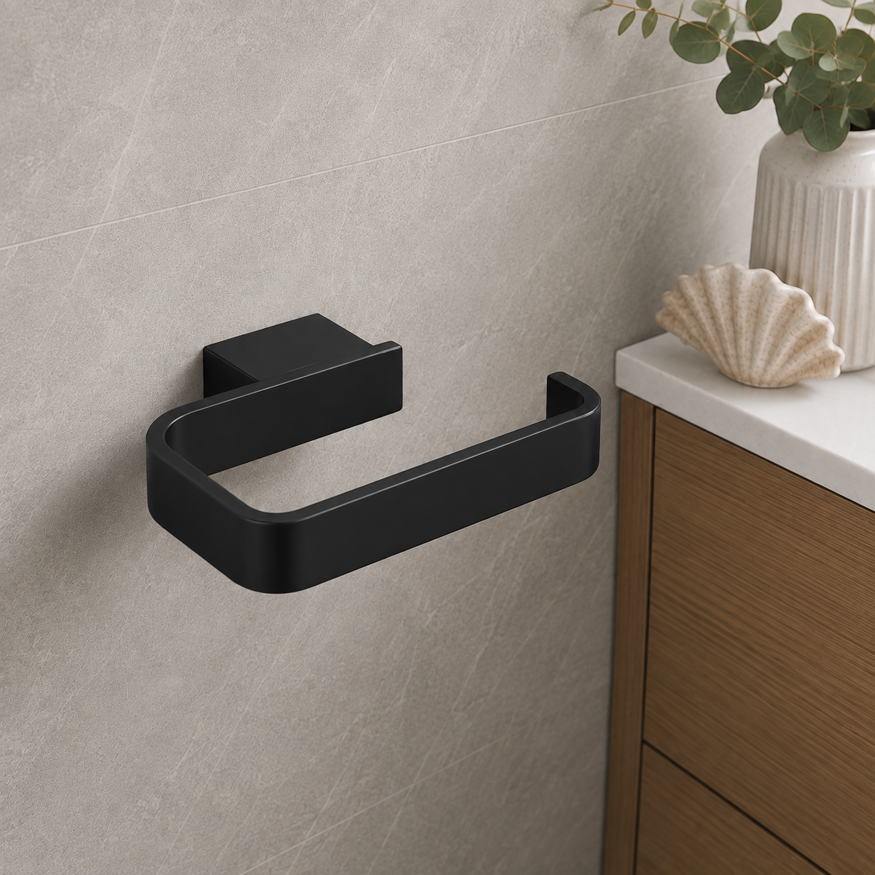Bedgebury Toilet Roll Holder 153 x 79 x 20mm - Chrome | Matt Black | Brushed Brass | Brushed Bronze | Gunmetal