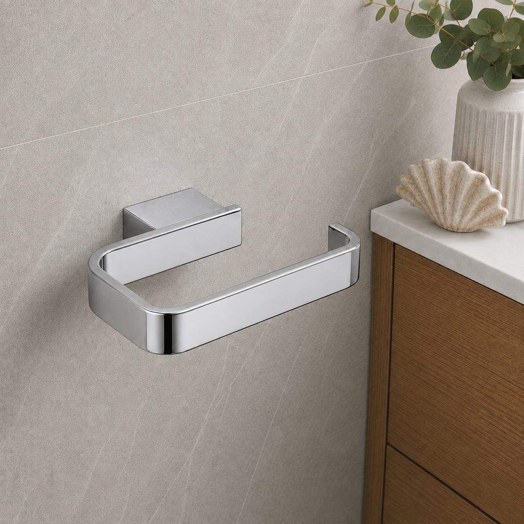 Bedgebury Toilet Roll Holder 153 x 79 x 20mm - Chrome | Matt Black | Brushed Brass | Brushed Bronze | Gunmetal
